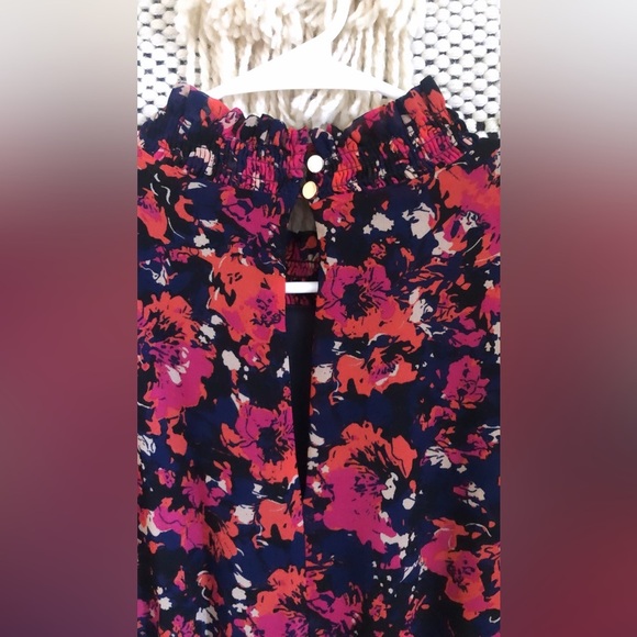 Julia Jordan Floral Printed Ruffle Tiered Long Sleeve Mock Neck Maxi Dress 14 - Picture 7 of 9